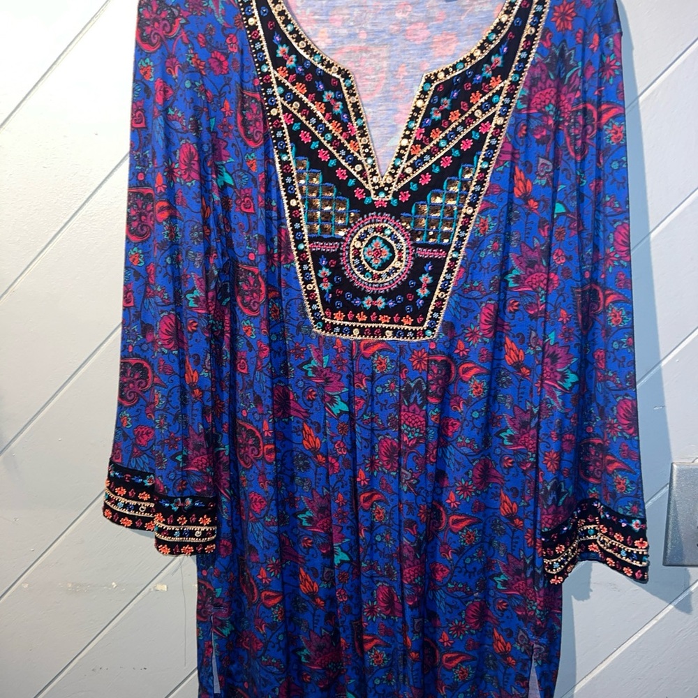 Beautiful beaded Multicolor tunic
